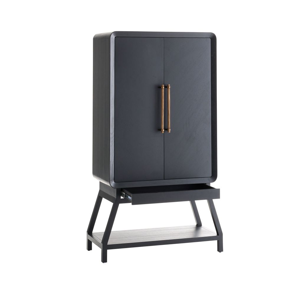 Aether Cocktail Cabinet - Black