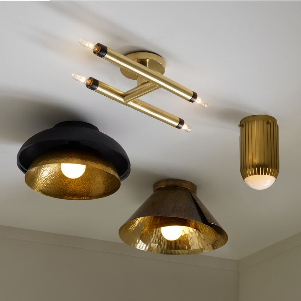 Aegea Sconce/Ceiling Mount - Gold
