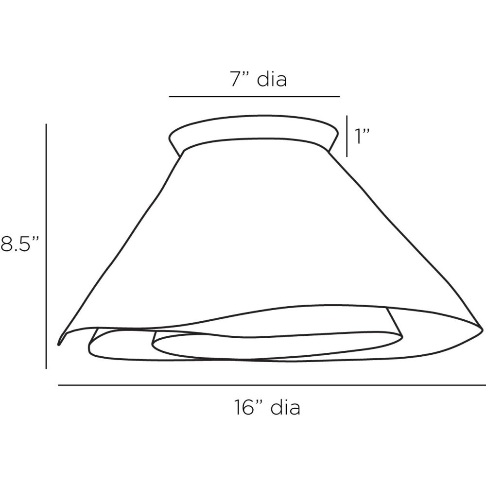 Aegea Sconce/Ceiling Mount - Gold