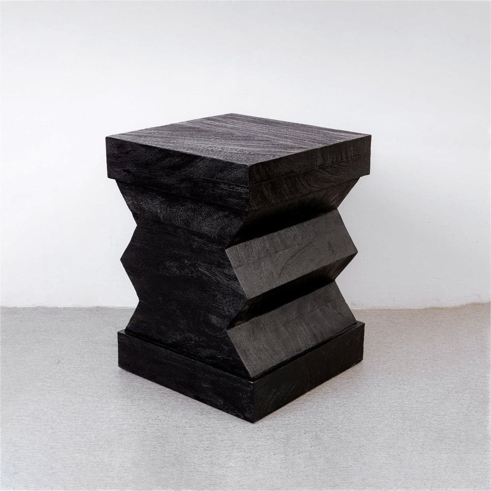 Accordion End Table - Black