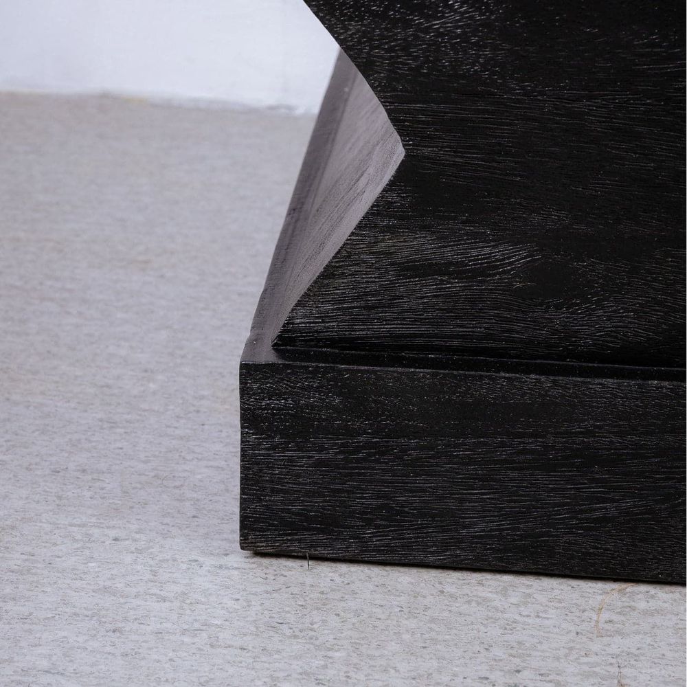 Accordion End Table - Black