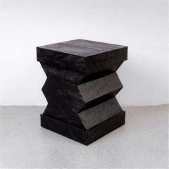 Accordion End Table - Black