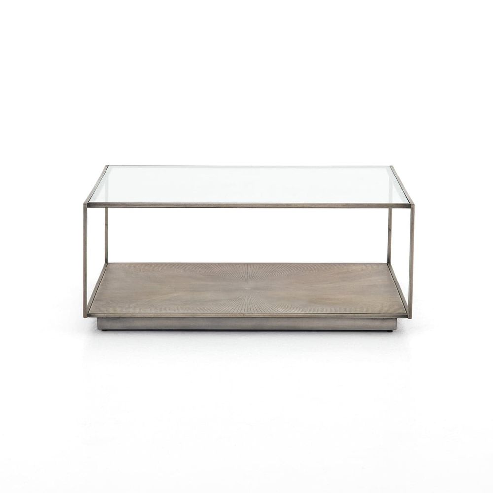 Abel Sunburst Square Coffee Table - Open Box