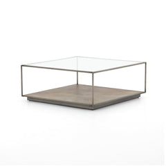 Abel Sunburst Square Coffee Table - Open Box