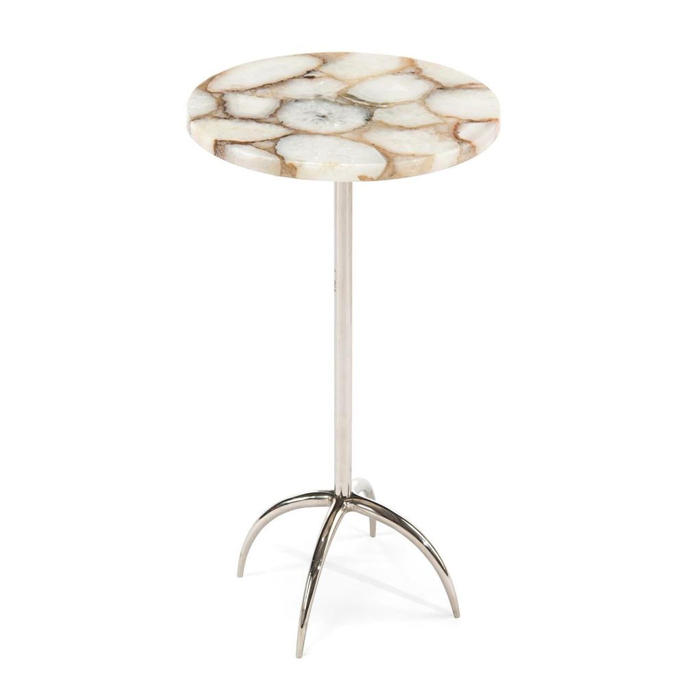 Agate Martini Table - Natural, Silver