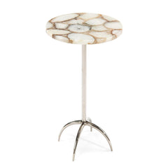 Agate Martini Table - Natural, Silver