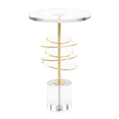 Acrylic Discs Martini Table - White