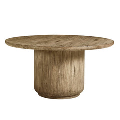 60" Stone Ridge Round Dining Table Light