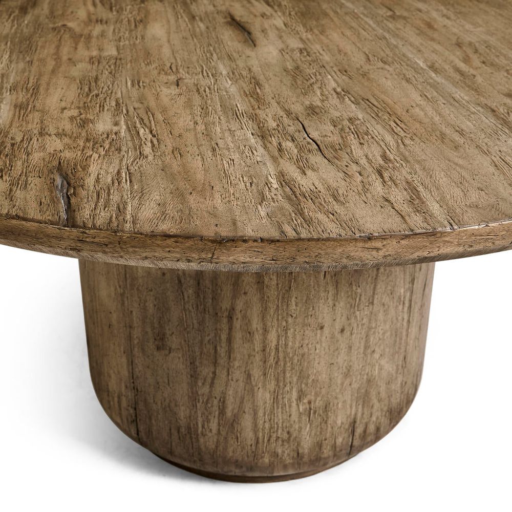 60" Stone Ridge Round Dining Table Light