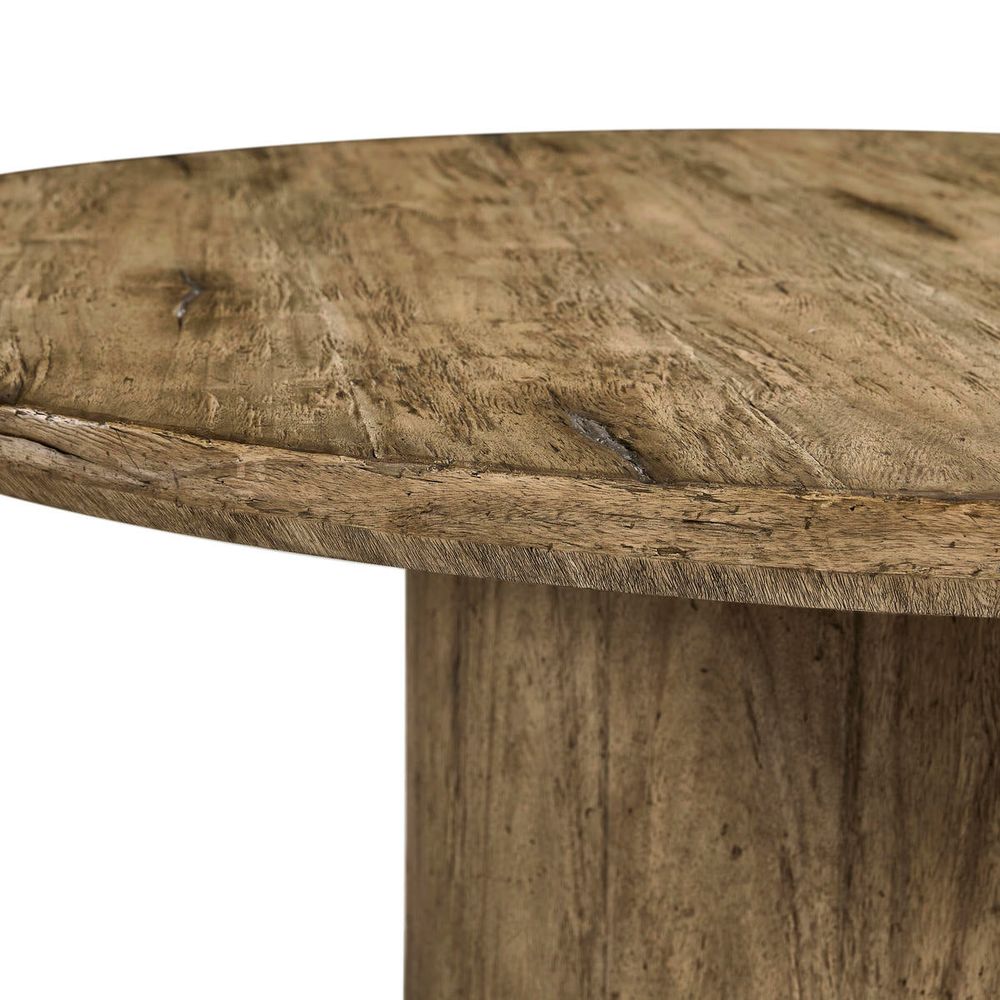 60" Stone Ridge Round Dining Table Light
