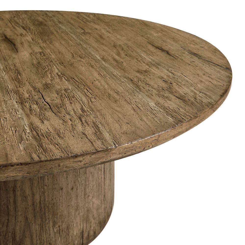 60" Stone Ridge Round Dining Table Light