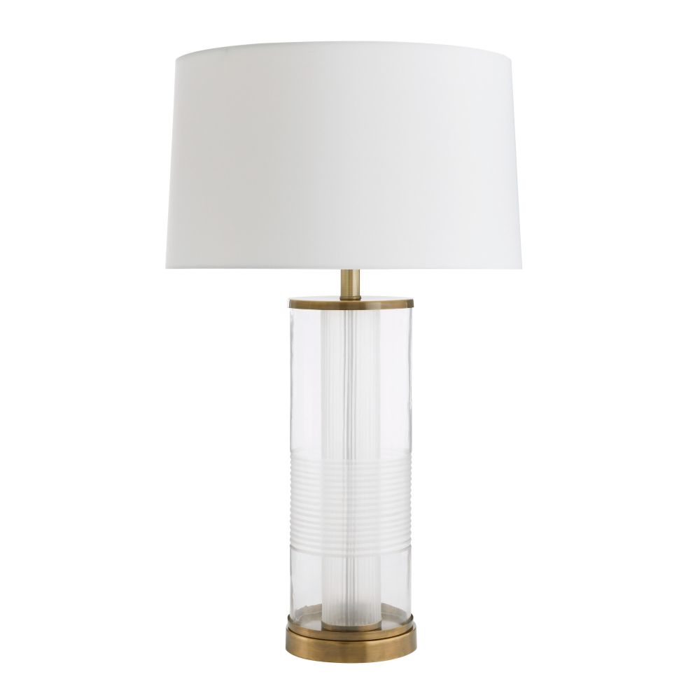 Adelaide Lamp - Clear and Brass
