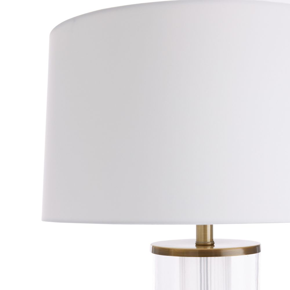 Adelaide Lamp - Clear and Brass