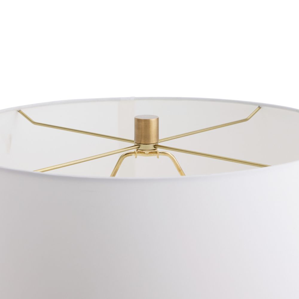 Adelaide Lamp - Clear and Brass