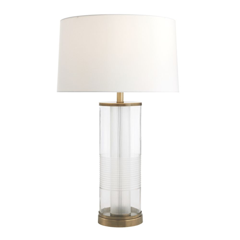 Adelaide Lamp - Clear and Brass