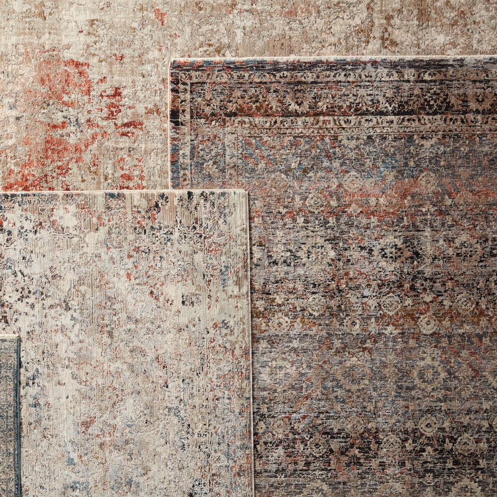 Aetheria Oriental Gray/ Black Runner Rug (2'5"X10')
