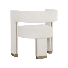 Adamina Dining Armchair - Rhea Light Barley - Clearance