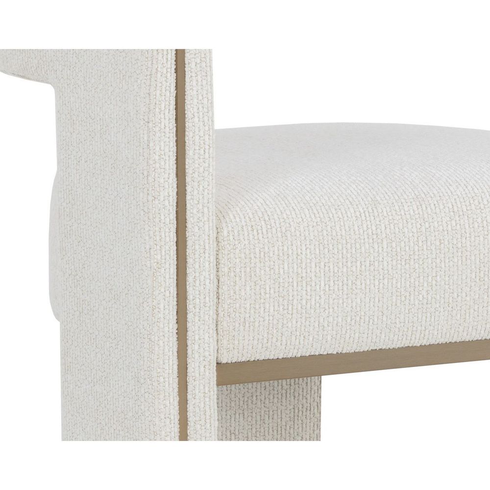 Adamina Dining Armchair - Rhea Light Barley - Clearance