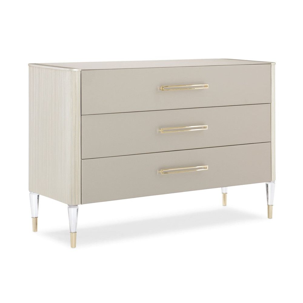 Adore 3 Drawer Chest 54 - Matte Pearl