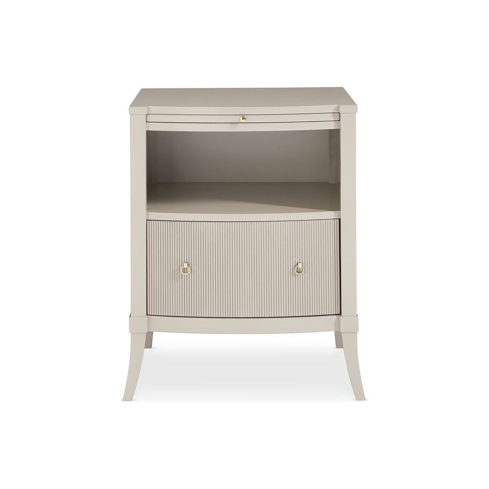 Adore 1 Drawer Nightstand - Matte Pearl