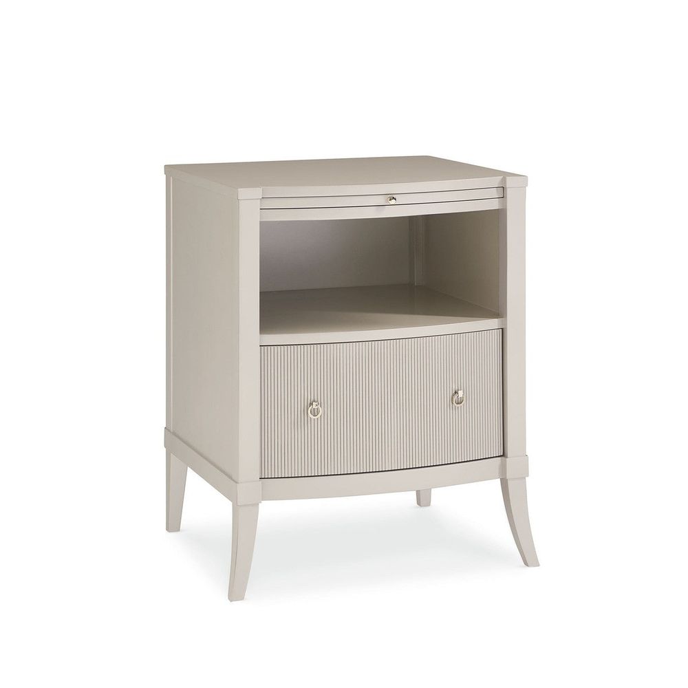 Adore 1 Drawer Nightstand - Matte Pearl
