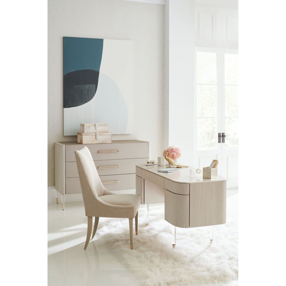 Adore 3 Drawer Chest 54 - Matte Pearl