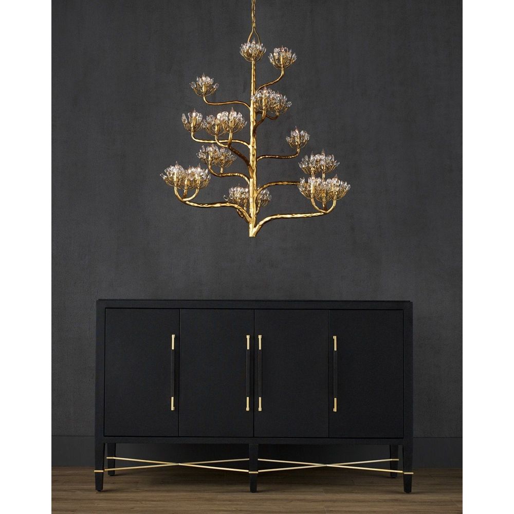 Agave Americana Gold Chandelier