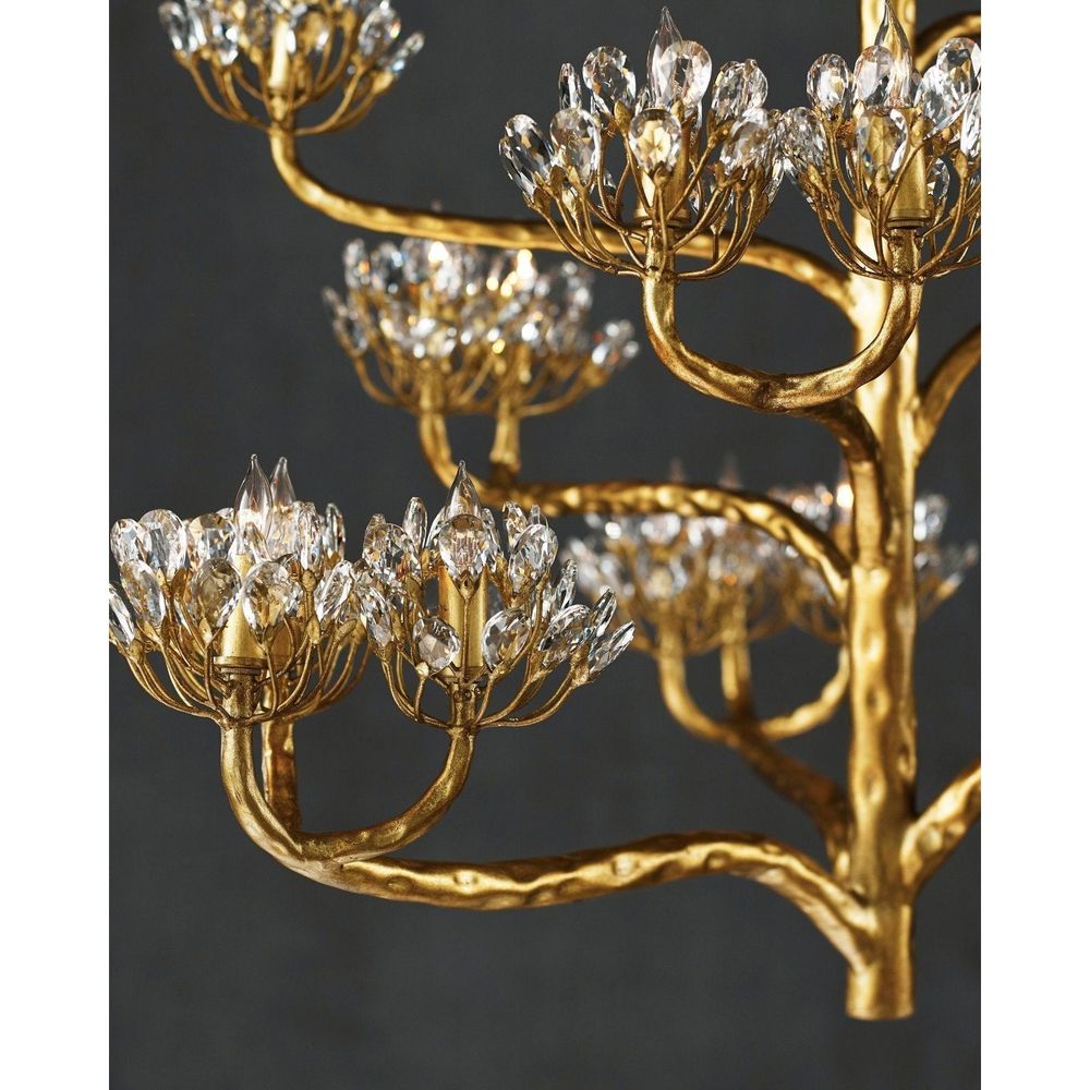 Agave Americana Gold Chandelier
