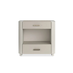 Adore 30 Nightstand with Shelf - Matte Pearl