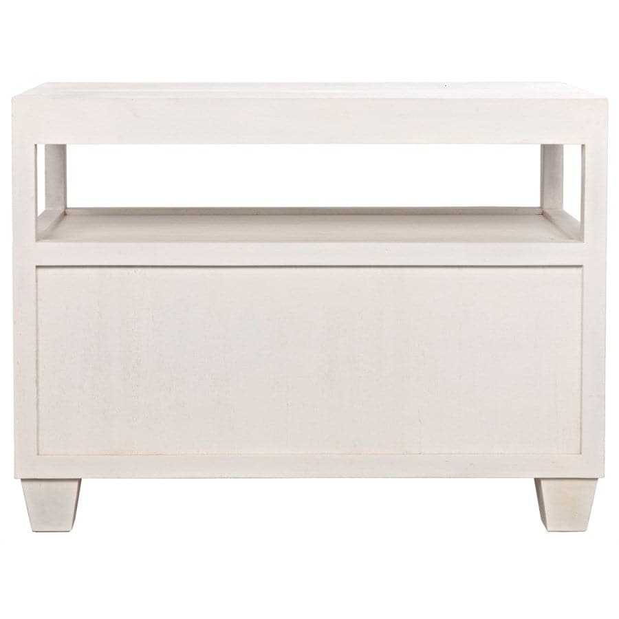 2-Drawer Side Table with Sliding Tray